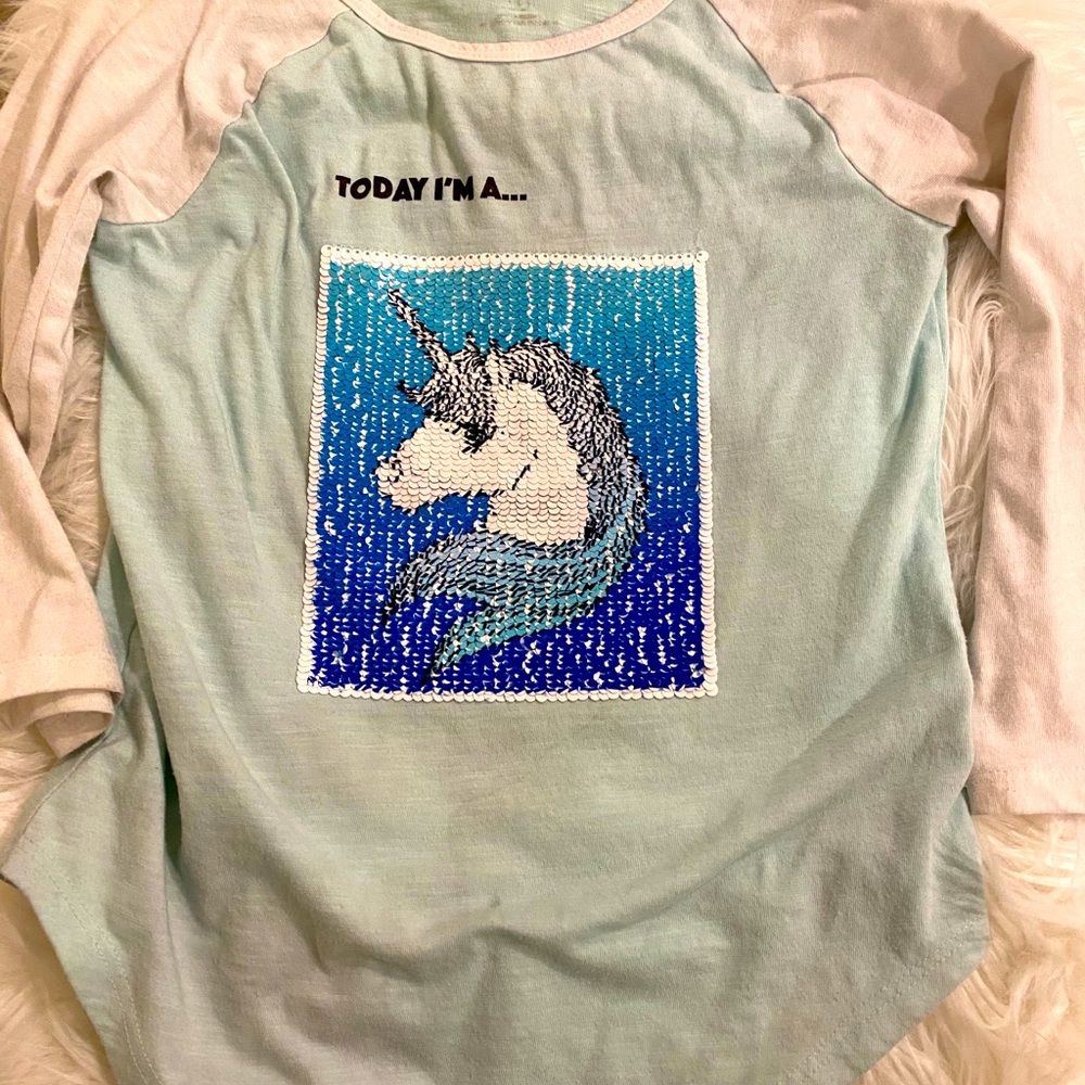 Girls 3/4 sleeve top